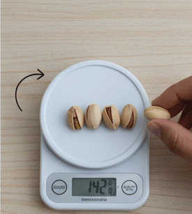 142 Grams of pistachio